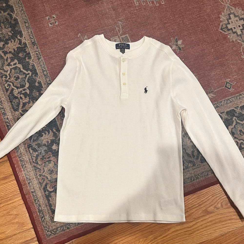 Polo by Ralph Lauren Boy’s Cream Henley Shirt